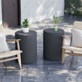 thumbnail image 3 of COSIEST 21'' Outdoor Side Table Black, Concrete End Table, 3 of 7