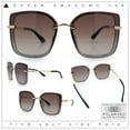 thumbnail image 2 of Polarized Womens 90s Glamour Butterfly Designer Sunglasses Slate Black Smoke, 2 of 8