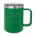 thumbnail image 1 of Grampy Est. 2021 Established Stainless Steel Vacuum Insulated 15 Oz Engraved Double-Walled Travel Coffee Mug with Slider Lid, 1 of 1