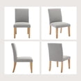thumbnail image 6 of Studyset Dining Chairs Set of 2,Modern Fabric Upholstered Ergonomic Chairs with Curved Backrest,Heavy-Duty Wood Legs for Dining Room Kitchen Home Office,Weight Capacity 265lbs,Easy-to-Clean Fabric, 6 of 6