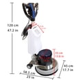 thumbnail image 2 of 18" Multi-functional Carpet Floor Cleaning Polishing Machine Floor Scrubber Low Speed Blue 110V Commercial and Industrial, 2 of 9