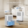 thumbnail image 4 of 30 Pints Dehumidifier for Basement up to 2,000 Sq.Ft, Dehumidifiers for Home with Continuous Drain Hose, 0.5 Gallon Tank, 3 Modes, 2 Speeds, Intelligent Memory Function and Auto Defrost, 4 of 8