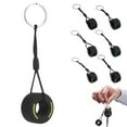 thumbnail image 3 of Mini Tire Keychain Soft Rubber | Realistic Tread, Multi-Color | Car Interior & Backpack Accessory, 3 of 9