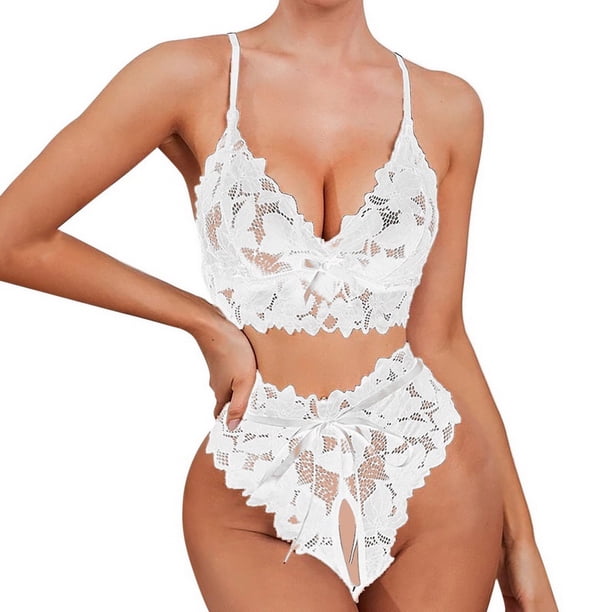 Conjunto De Lencería Sexy Erótica De Encaje Para Mujer Ropa De Sexo Huecapangjing