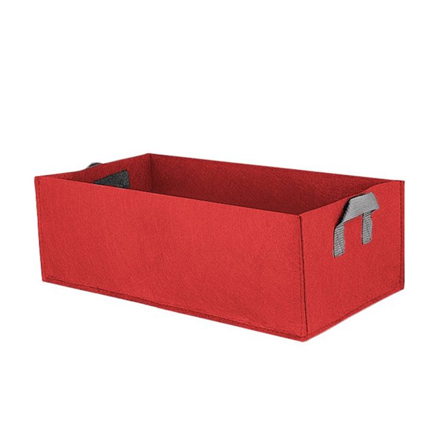 Bolsa de plantación Bolsa de crecimiento de plantas no tejida cuadrada ecológica Bolsa de cultivo de jardín al aire libre, rojo Inevent JJ18801-02