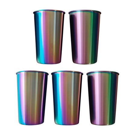 Mugs,Kids Metal Cups Stainless Steel Cups Metal Cups Cups Party 500ml Kids Metal Steel Cups 500ml 5pcs Stainless Steel Yubz Solinder Wyan Cometx