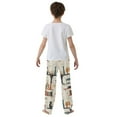 thumbnail image 5 of FORMRS Kids Pajama Pants with Pockets Size 6-8Y Boys Lounge Sleep Bottoms, Cats Reading Pattern, 5 of 8