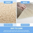thumbnail image 4 of Non Slip Bathtub Mat, Foot Scrubber Anti Slip Fast Drying Shower Mat for Tub, Floor,Bathroom, Home, Kitchen, Hotel, Beige, 24x16 Inches, 4 of 5