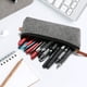 thumbnail image 4 of Organizador de bolígrafos compacto con cremallera para accesorios, ideal para la escuela o la oficinaGris oscuro, 4 of 5