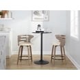 thumbnail image 3 of LumiSource Grey Cosini 24" Fixed-Height Counter Stool - Set of 2, 3 of 6