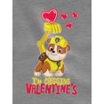 thumbnail image 2 of Tstars Boys Unisex Best Valentine's Day Shirts for Kids Love Digging Valentine's Gift Paw Patrol Rubble 3-4 Sleeve Baseball Jersey Toddler Shirt, 2 of 6