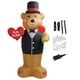 thumbnail image 2 of Oso De Peluche Inflable De 185 Cm Con Luz LED Enchufable, Decoración Explosiva Para El Día De San Valentín, 2 of 7