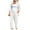 White, variant on ZZwxWA Womens Sets 2 Piece Outfits Button Down Lapel Long Sleeve Shirts Wide Leg Pants Loungewear Plus Size Summer Sets Tax Free Weekend