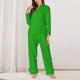 thumbnail image 2 of Balery Green Conjunto de Pijama con Estampado para Mujer, Conjunto de Dos Piezas con Manga Larga, Ropa de Dormir Suave con Bolsillos, Pijamas Cómodos-Small, 2 of 7