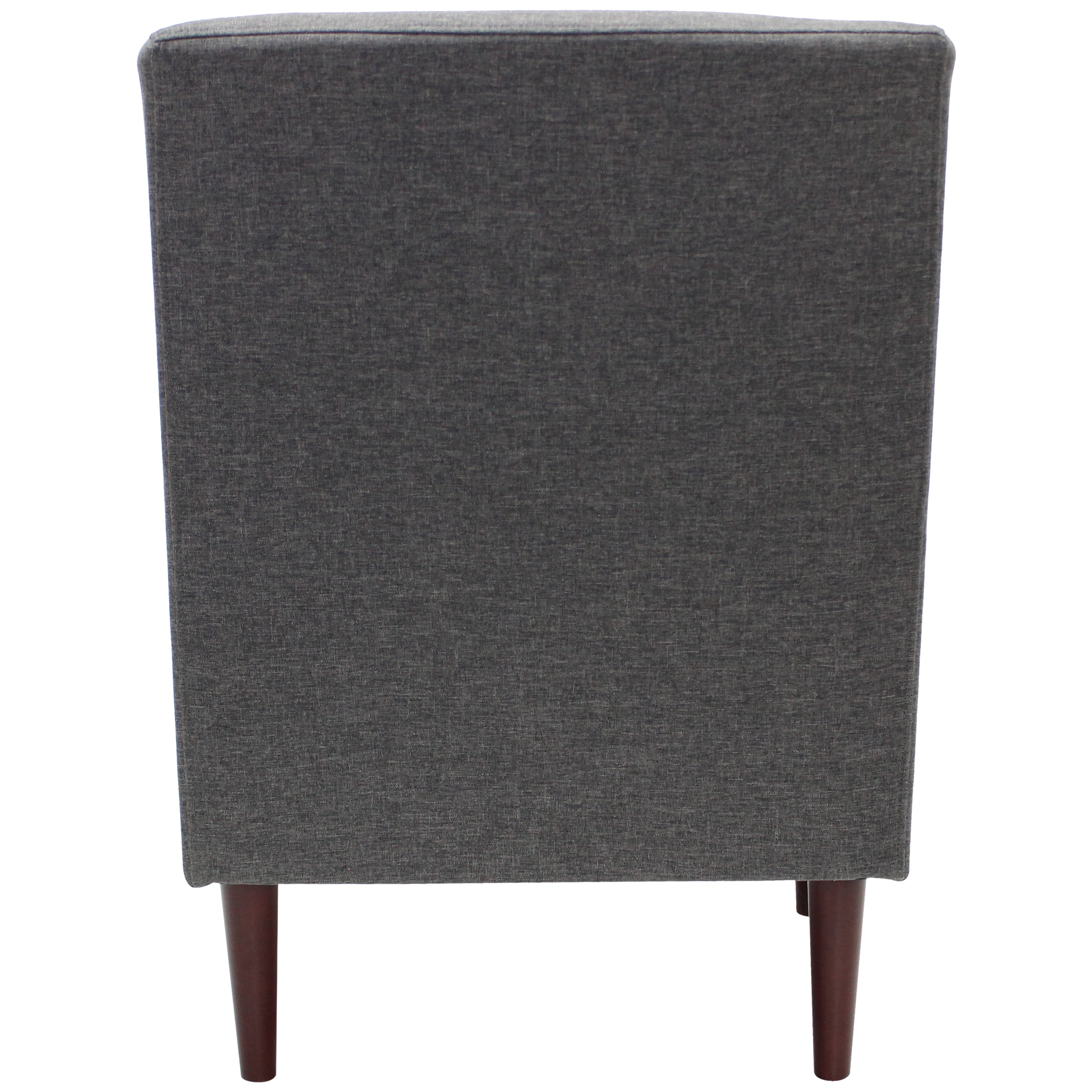 Mainstays Kinley Lounge Arm Chair, Dark Gray Polyester Fabric