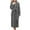 Dark Gray, variant on UJNDER Women's Solid Color Coral Bathrobe Winter Long Sleeve Pocket Belt Cardigan Flannel Nightgown Robes for Women Blue XXL