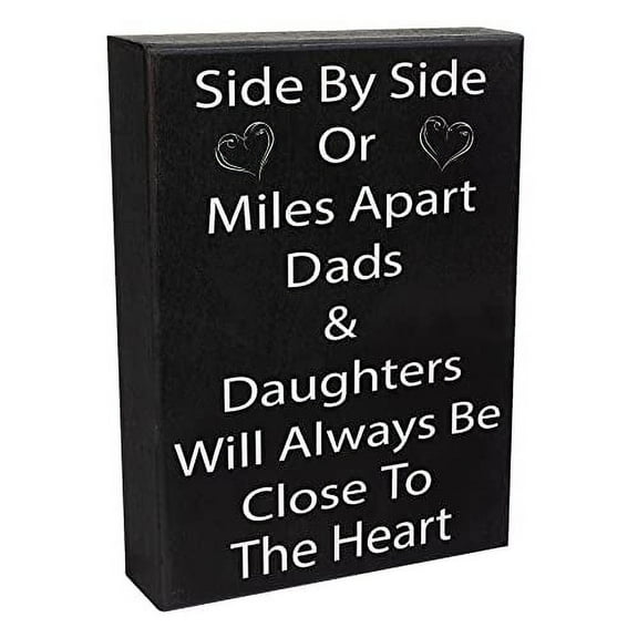 JennyGems Dad Gift From Daughter, Dad Daughter Sign, Birthday Gifts for Dad, Dad Sign, Gifts for Daughters, Father's Day Gift