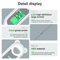 thumbnail image 2 of HABOTEST HT690/HT691 Digital Food Thermometer with 0.1℃ Resolution, Instant Read for Meat, Baking & Grilling, 130mm Probe, Backlight, ℃/℉ Conversion, Data Hold, Max/Min Functions, ABS Material, 3V, 2 of 6