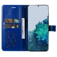 thumbnail image 3 of Allytech Galaxy S22+ Wallet Case,Galaxy S22 Plus 5G Case, Big Butterfly Embossed Kickstand Flip Cover Shockproof Drop Protection Wrist Strap Cards Holder Wallet Case for Samsung Galaxy S22+ - Blue, 3 of 6