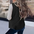 thumbnail image 5 of Hvyesh Women Puffer Vest Casual Fleece Lined Stand Collar Sleeveless Jacket Warm Winter Zip Up Waistcoat Sherpa Gilet Outerwear with Pockets, 5 of 9