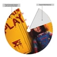 thumbnail image 4 of Lsque Chucky Print Christmas Tree Skirt, Tree Skirt with Ties or Velcro, Perfect for Holiday Decorations, Halloween, and New Year-48", 4 of 7
