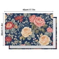 thumbnail image 5 of Pioneer Flower Floral Print Pattern Summer Placemats Table Placemats Set Of 6-Linen Kitchen Washable Placemats Table Mats 12x18 Inch Non-Slip Heat Resistant, 5 of 5