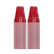 Solo Disposable Plastic Cups, Red, 18oz, 60 count