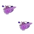 thumbnail image 1 of Maytalsory Vintage Reversible Women Fascinator Hat Channel Inner Classic Beauty purple 2Set, 1 of 6