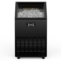 EUHOMY 150lbs Commercial Ice Maker, Cube Ice Machine with Auto Clean, Timer, Adjustable Size, Black