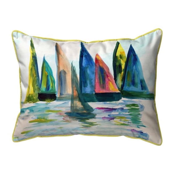 Betsy Drake ZP1276 Sail with The Crowd Extra Large Zippered Pillow - 20 x 24 in.