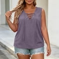 thumbnail image 6 of Bixock Plus Size Womens Tank Tops Maternity Tops Solid Color V Neck Drawstring Sleeveless Loose Comfortable Summer Casual Daily Wear, 6 of 6