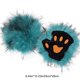 thumbnail image 3 of Guantes de disfraces de Halloween | Accesorios de cosplay de pelo largo con forma de garra y medio dedo | Poliéster suave y transpirable | Ajuste elástico | Cielo Negro Azul Café Gris Verde, 3 of 6