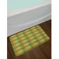 thumbnail image 2 of Funky Bath Mat, Doodle Hand Drawn Stripes in Wavy Style Abstract Fine Art Various Leafy Shades, Plush Bathroom Decor Mat with Non Slip Backing, 29.5" X 17.5", Multicolor, by Ambesonne, 2 of 2