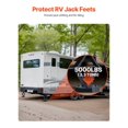 thumbnail image 4 of RV Leveling Pads 5000 lbs 4 Pcs Rubber Trailer Jack Pads Scissor Jack Feet, 4 of 6