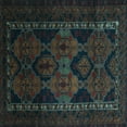 thumbnail image 1 of Ahgly Company Indoor Square Persian Light Blue Traditional Area Rugs, 5' Square, 1 of 4