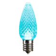 thumbnail image 1 of Vickerman XLEDC9L-25 0.96 watt C9 Faceted LED Teal Replacement Bulb - 25 per Bag, 1 of 2