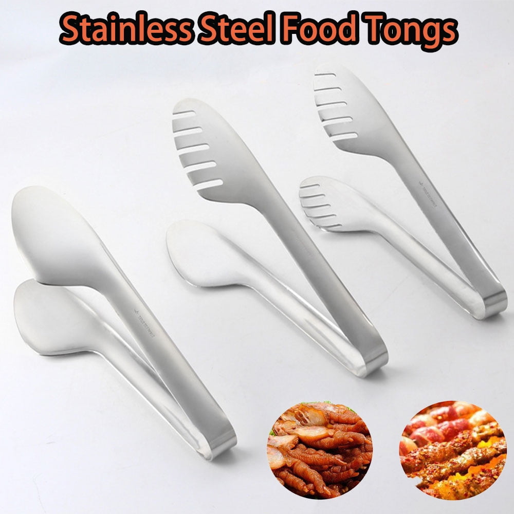 tooloflife Stainless Steel Food Tongs Barbecue Tongs Chuck Tooth U