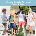 thumbnail image 4 of Girls Athletic Shorts Active Running Shorts, Boys Workout Shorts for Kids, 4 of 7