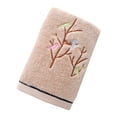 thumbnail image 3 of Hand Towels Embroidered Bird Tree Pattern Cotton Absorbent Soft Decorative Towel for Bathroom, 3 of 3
