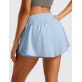 thumbnail image 2 of CRZ YOGA 2 in 1 Flowy Running Shorts for Women High Waisted Athletic Skorts, 2 of 7