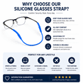 thumbnail image 6 of Anti-Slip Children Glasses Strap Kids Glasses Holder Eyewear Retainer Silicone Elastic Glasses Strap with Ear Grip Hooks, 6 of 7