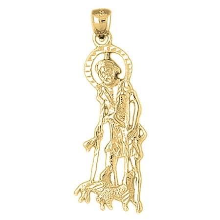 10K Yellow Gold St. Lazarus Pendant - 47 mm