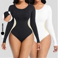 thumbnail image 1 of Blusa plástica de cuello redondo para mujeres camiseta ajustada talla XL negra, 1 of 5
