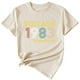 thumbnail image 1 of Gibobby Playera de Manga Corta con Cuello Redondo Vintage 1983 Top casual retro manga corta para mujer(Beige,CH), 1 of 2