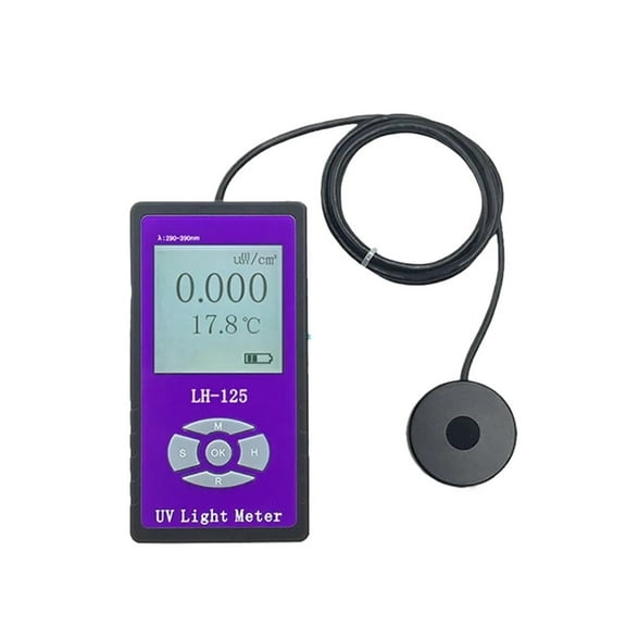 UVA   UVB LH-125 Barrier Ultraviolet Transmittance Penetration Rate Irradiance Detector Radiometer UV Light Meter ,High-Precision Probe