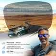 thumbnail image 3 of TINHAO Fit Over Glasses Sunglasses for Men Driving Fishing Polarized Lens 100% UV Protection, 3 of 7