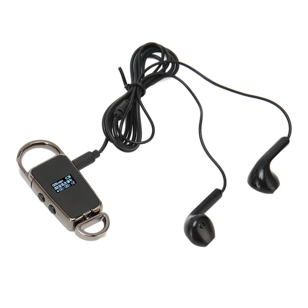Grabadora Activada Por Voz, Reproductor MP3 De Larga Duración Grabadora De Voz Digital Reducción De Ruido HD Multifunción Para Grabar Para Clase