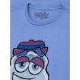 thumbnail image 2 of Tee Luv Boo Berry Faded Monster Cereal Ghost Light Blue T-Shirt (Men's) (XL), 2 of 3