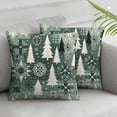 thumbnail image 2 of Christmas , Grey Tree Decorative Throw Pillowcases Cushion Cases Decoration for Home Party Sofa Couch, 2 of 6