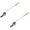 White*Two, variant on 1 Pcs Toilet Handle Replacement, Toilet Handle Replacement Kit Front Mount, Zinc Alloy Toilet Lever Flush Handle, Sliver Universal Bowl Lever Replacement Kit for Most Standard